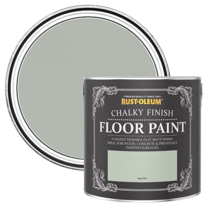 Rust-Oleum Chalky Finish Floor Paint Sage Mist 2.5L
