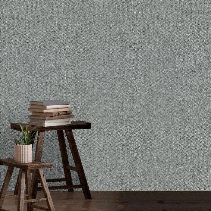 San Remo Tweed Texture Wallpaper Charcoal
