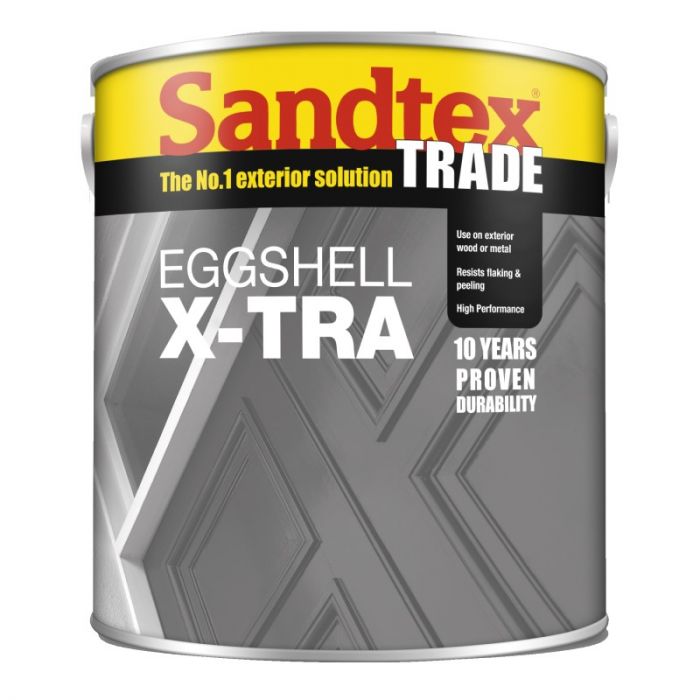 Sandtex Trade Eggshell X-Tra - White/Black