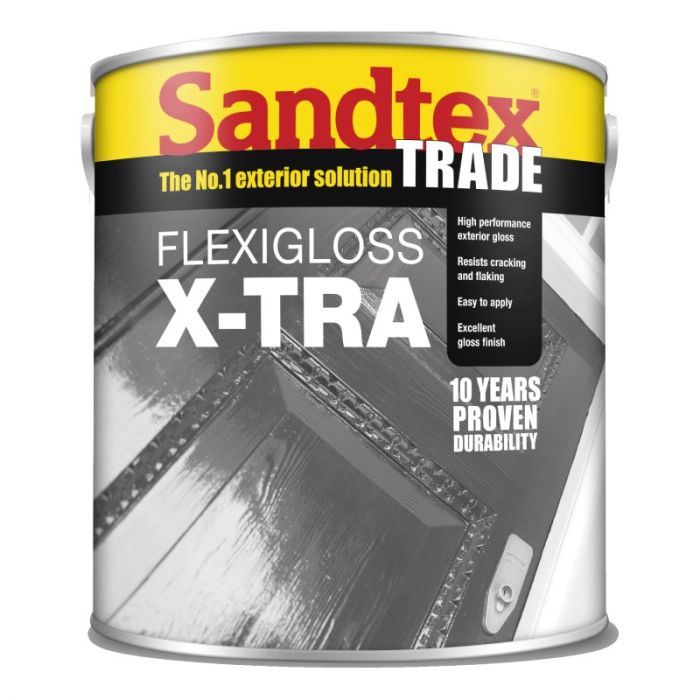 Sandtex Trade Flexigloss X-Tra - White/Black