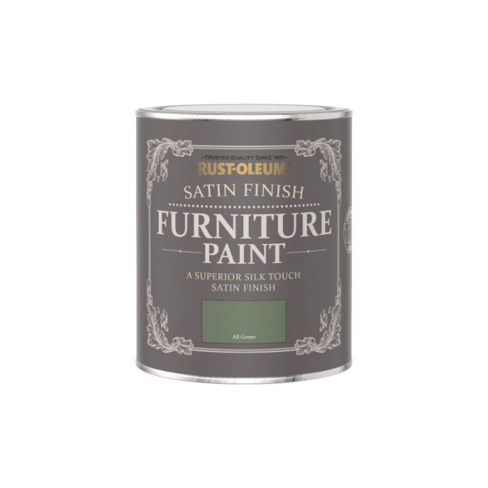 Rust-Oleum Satin Furniture Paint All Green 750ml
