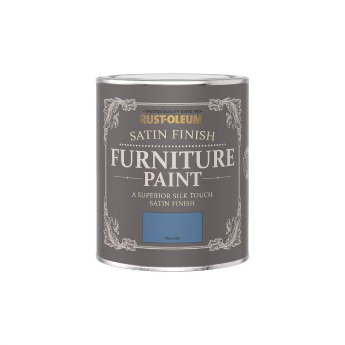Rust-Oleum Satin Furniture Paint Blue Silk 750ml