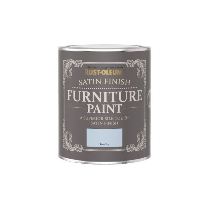 Rust-Oleum Satin Furniture Paint Blue Sky 750ml