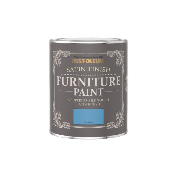 Rust-Oleum Satin Furniture Paint Cerulean 750ml
