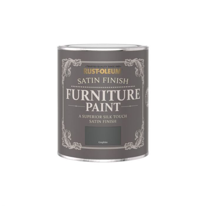 Rust-Oleum Satin Furniture Paint Graphite 750ml