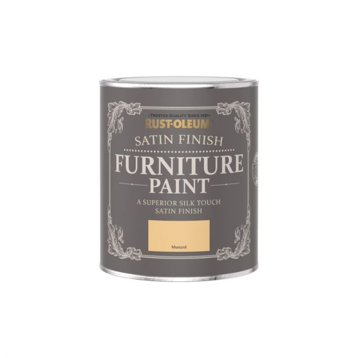 Rust-Oleum Satin Furniture Paint Mustard 750ml