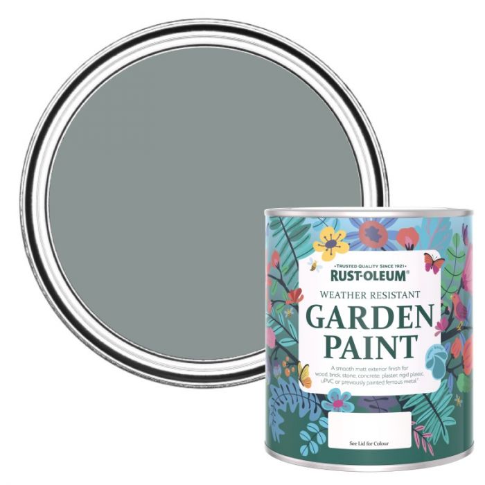 Rust-Oleum Chalky Finish Garden Paint - Slate 750ml