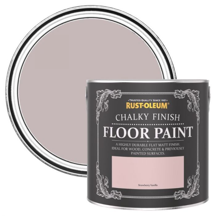 Rust-Oleum Chalky Finish Floor Paint Strawberry Vanilla 2.5L
