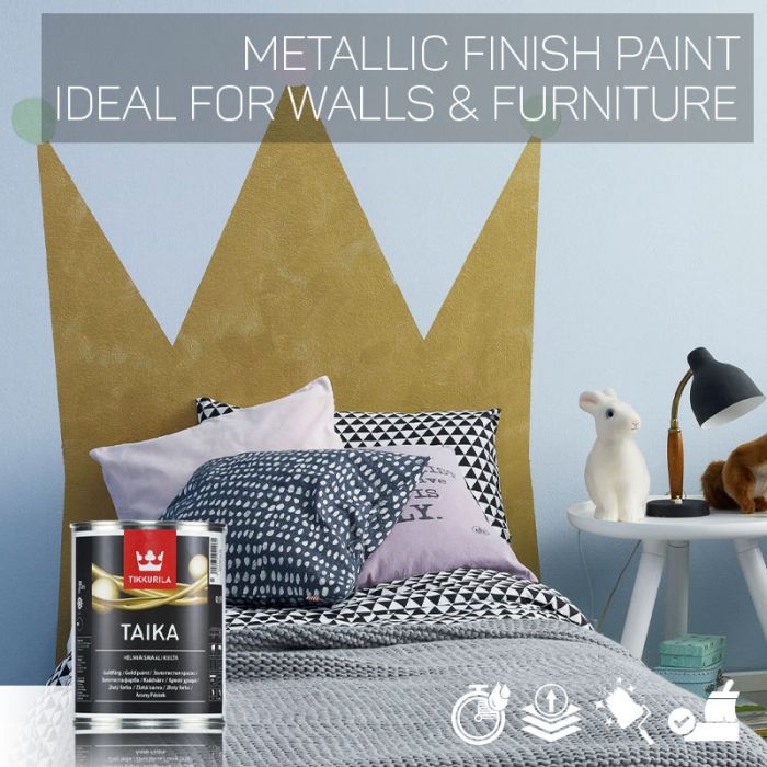 Tikkurila Taika Pearl Metallic Finish Paint - Colour Match