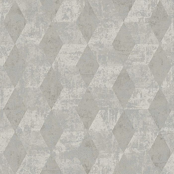 Titanium Metallic Diamond Wallpaper Grey