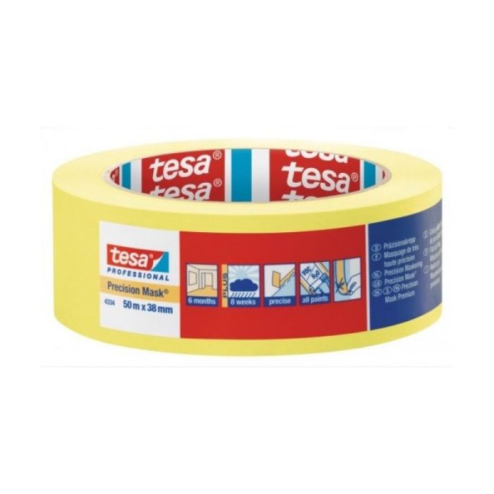 handle Tilladelse Mansion Tesa Yellow 4334 Precision Masking Tape | Tesa | Decorating Centre Online