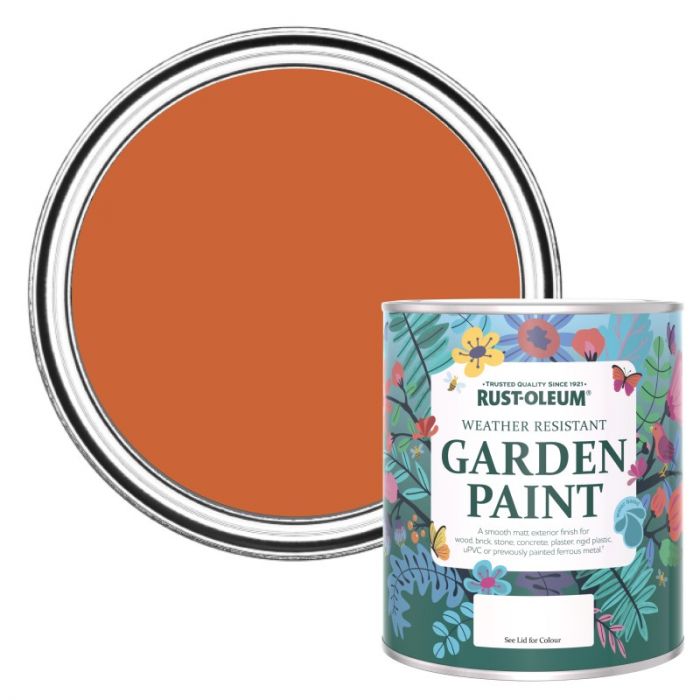 Rust-Oleum Chalky Finish Garden Paint - Tiger Tea 750ml