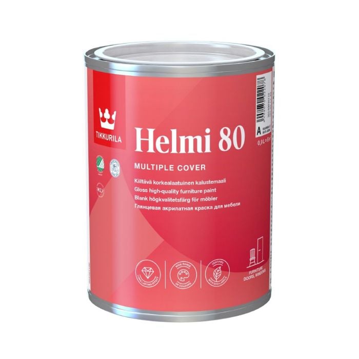 Tikkurila Helmi 80 Water-Based Gloss for Woodwork - Colour Match