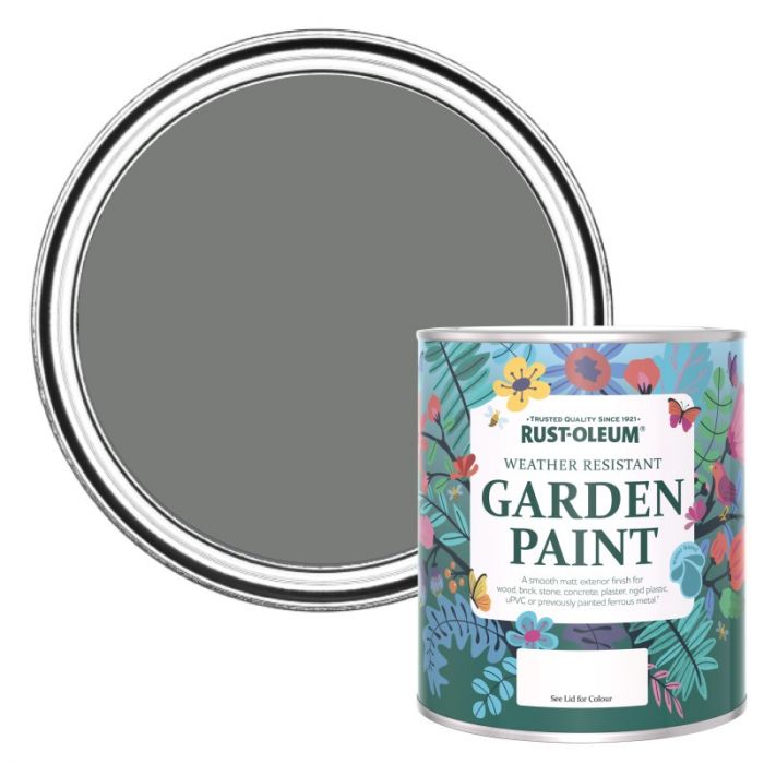 Rust-Oleum Chalky Finish Garden Paint - Torch Grey 750ml