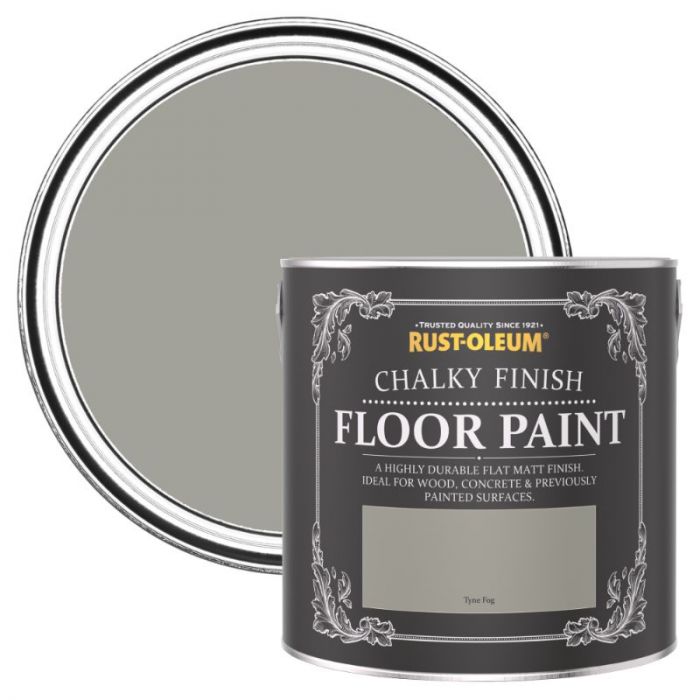 Rust-Oleum Chalky Finish Floor Paint Tyne Fog 2.5L