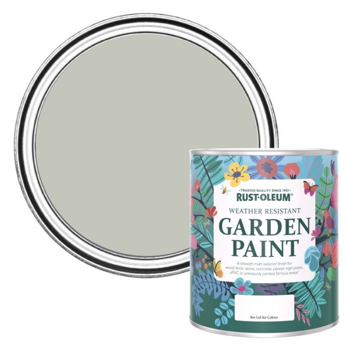 Rust-Oleum Chalky Finish Garden Paint - Tyne Fog 750ml