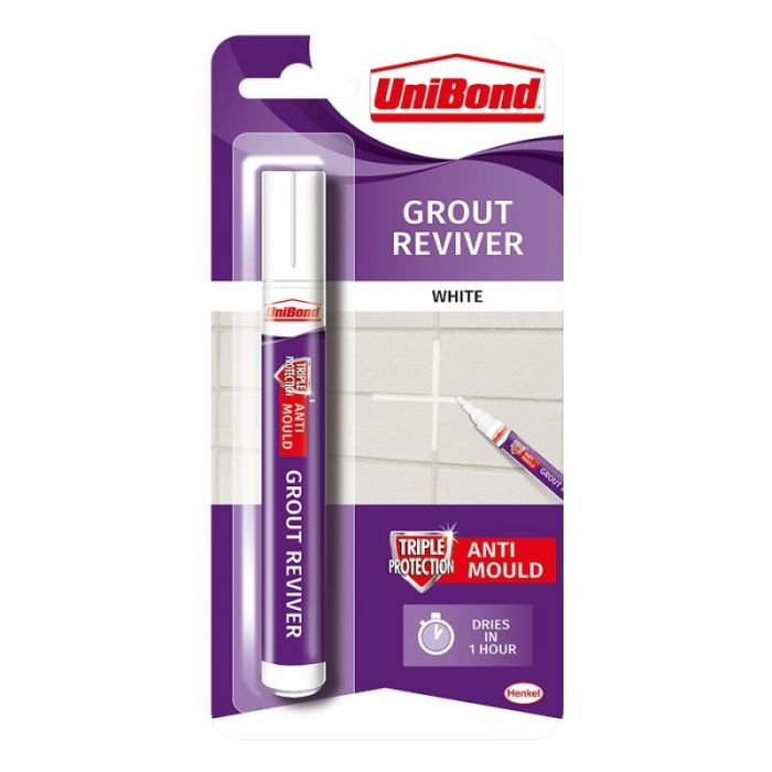 UniBond Grout Reviver Pen 7ml - Ice White