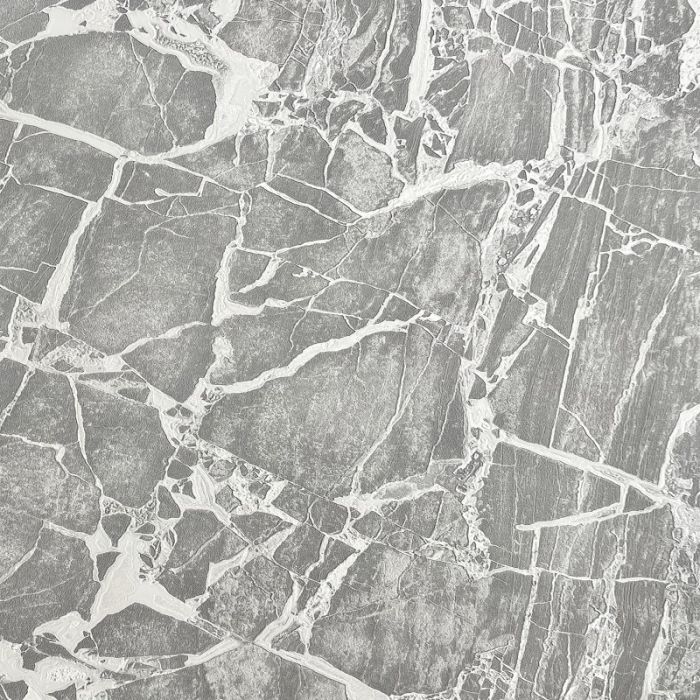 Enzo Metallic Marble Wallpaper - Dark Grey