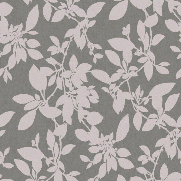 Linden Floral Sparkle Wallpaper Charcoal & Blush