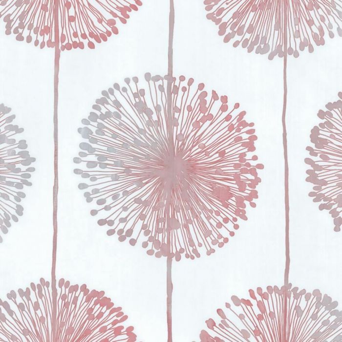 Dandelion Floral Wallpaper Raspberry