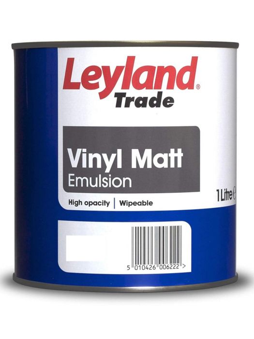 Leyland Trade Vinyl Matt - Brilliant White 1L