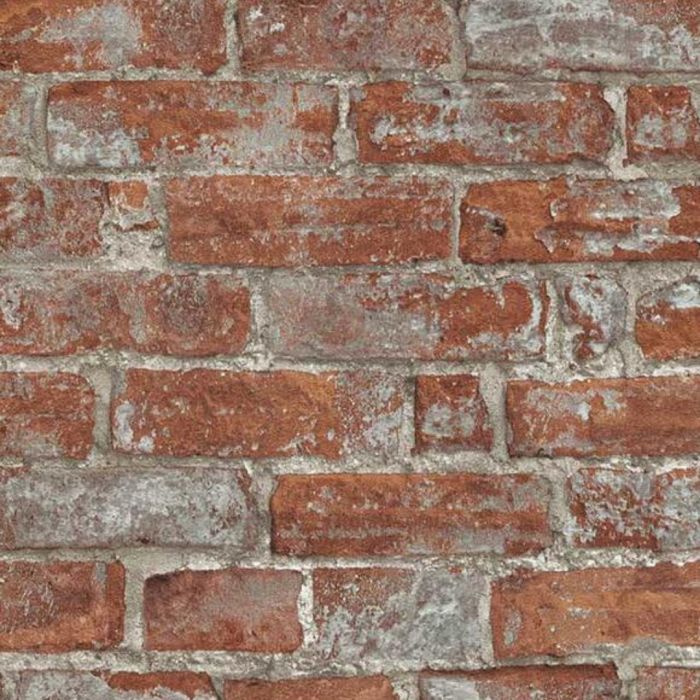 Imitations Rustic Brick Wallpaper Rustic Red