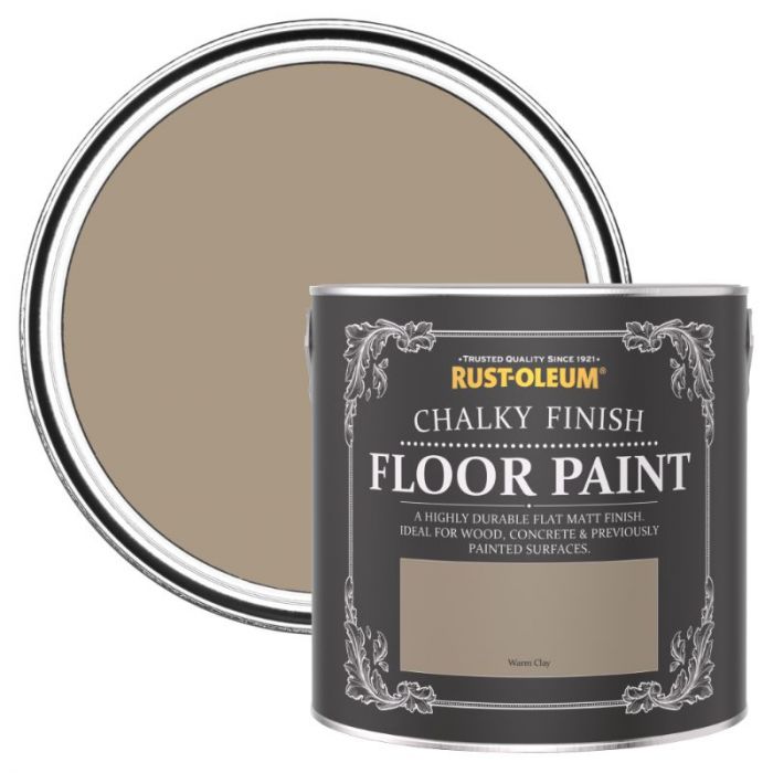 Rust-Oleum Chalky Finish Floor Paint Warm Clay 2.5L