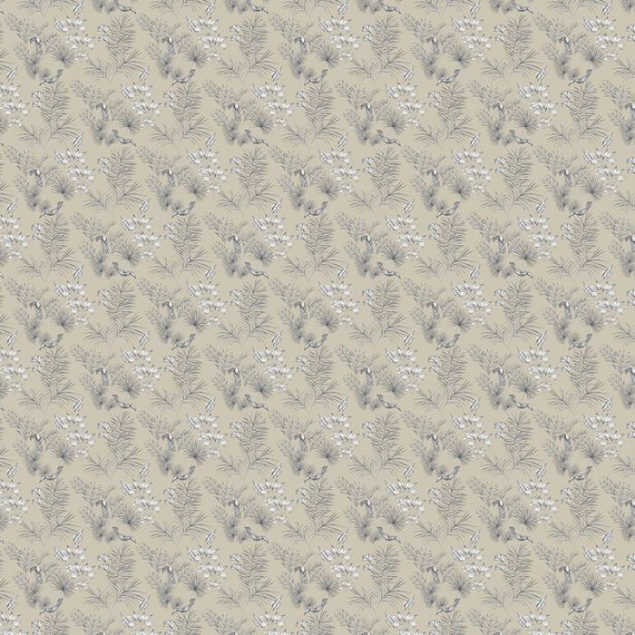 Ohpopsi Toucan Toile Wallpaper Linen 