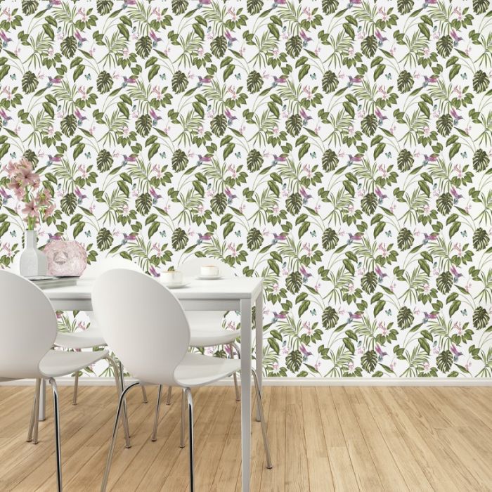 Ohpopsi Hummingbird Wallpaper Wilderness White