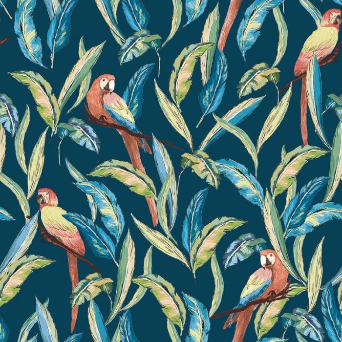 Ohpopsi Tropical Parrot Wallpaper