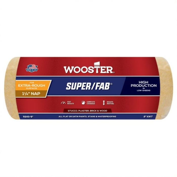 Wooster Super-Fab 9 inch Masonry Roller Sleeve - 1.25
