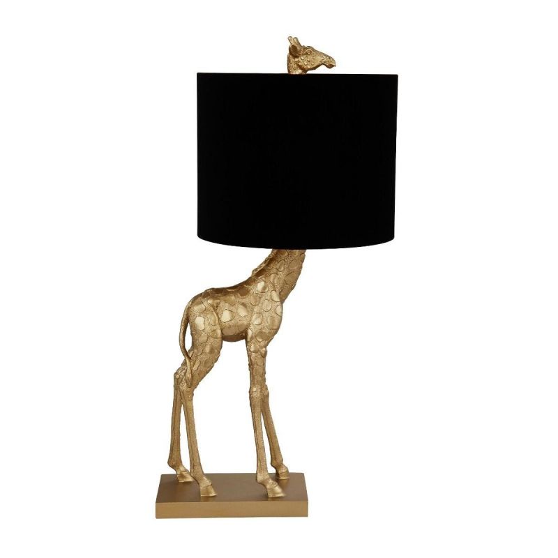 Pagazzi Gerald Giraffe Table Lamp Gold & Black
