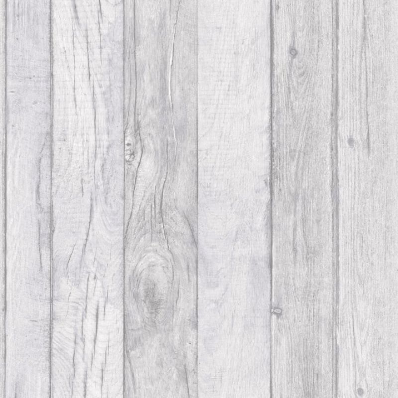 Wood Panelling Effect Wallpaper Grey