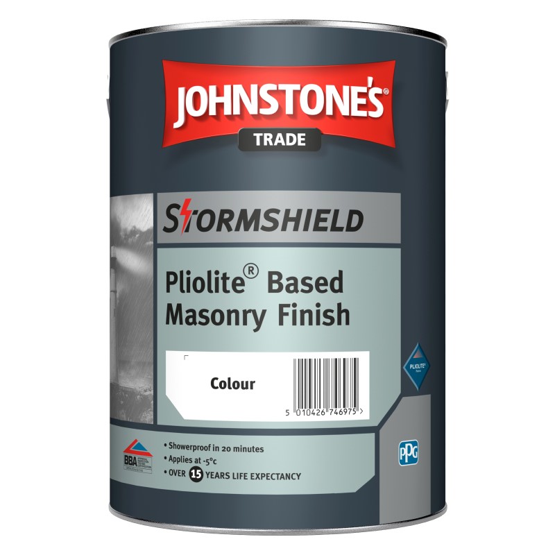 Johnstone's Trade Stormshield Pliolite Based Masonry Finish - Tinted Colours