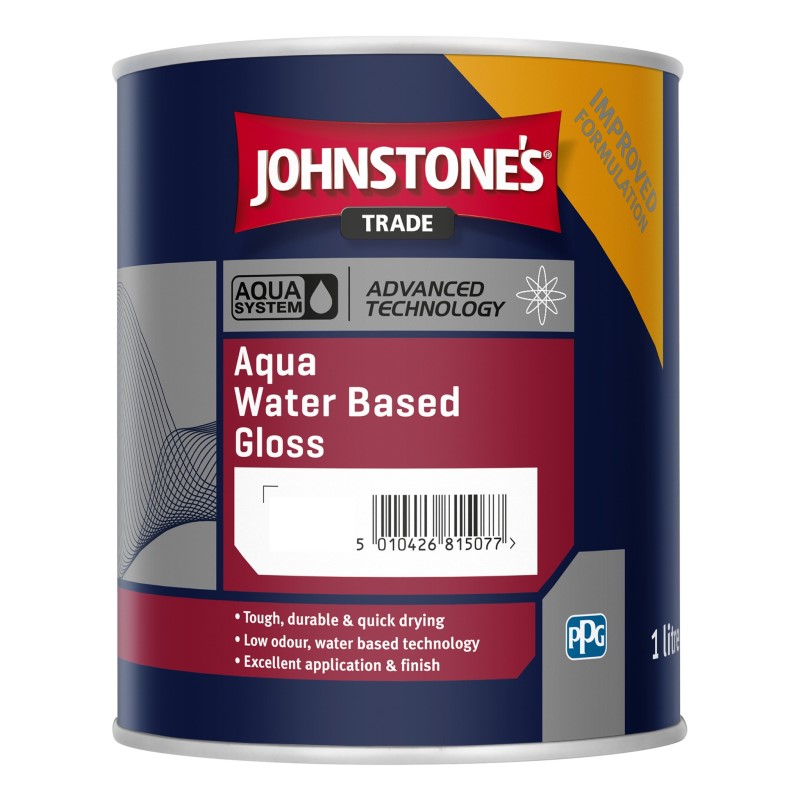 Johnstone's Trade Water Based Aqua Gloss Paint