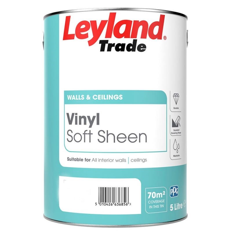Leyland Trade Soft Sheen Colour Match Finish Paint Decorating Centre - Vista Paint White Shadow Color
