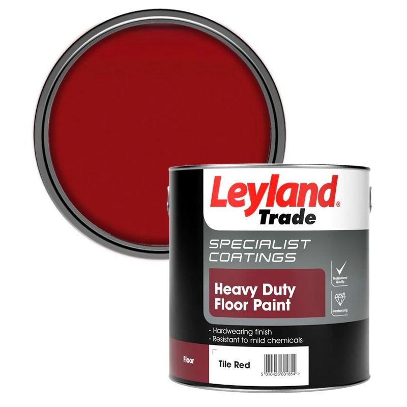 Leyland Trade Anti Slip Floor Paint - Tile Red 5L (308456)