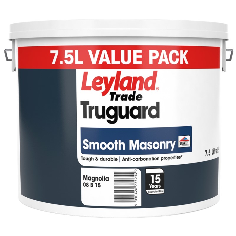 Leyland Trade Truguard Smooth Masonry - 7.5L Magnolia