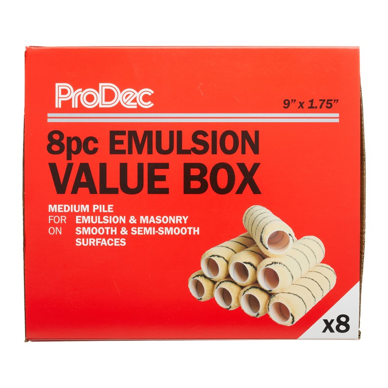 Prodec Emulsion 9" Roller Sleeve Value Pack (8 Pack)