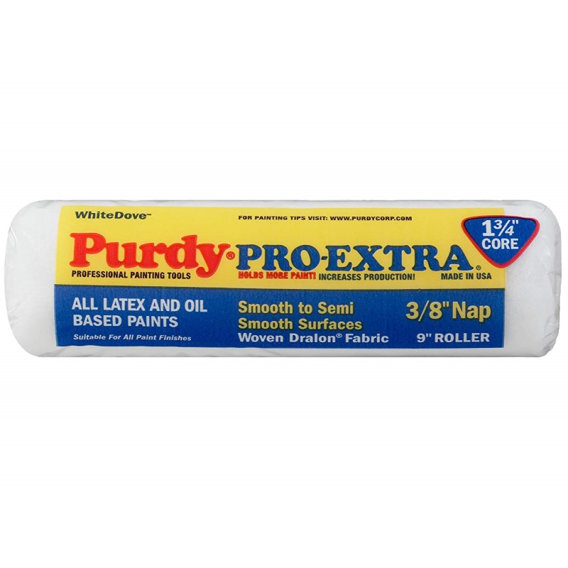 Purdy Pro Extra 9" White Dove 3/8" Nap Roller Sleeve