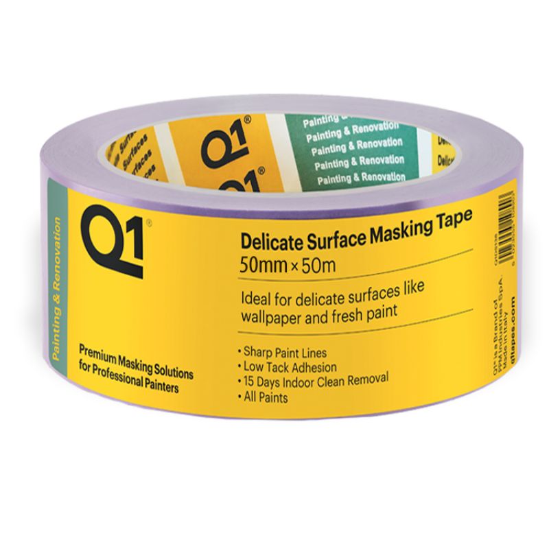 Q1® Delicate Surface Masking Tape 2" x 50m Box of 20