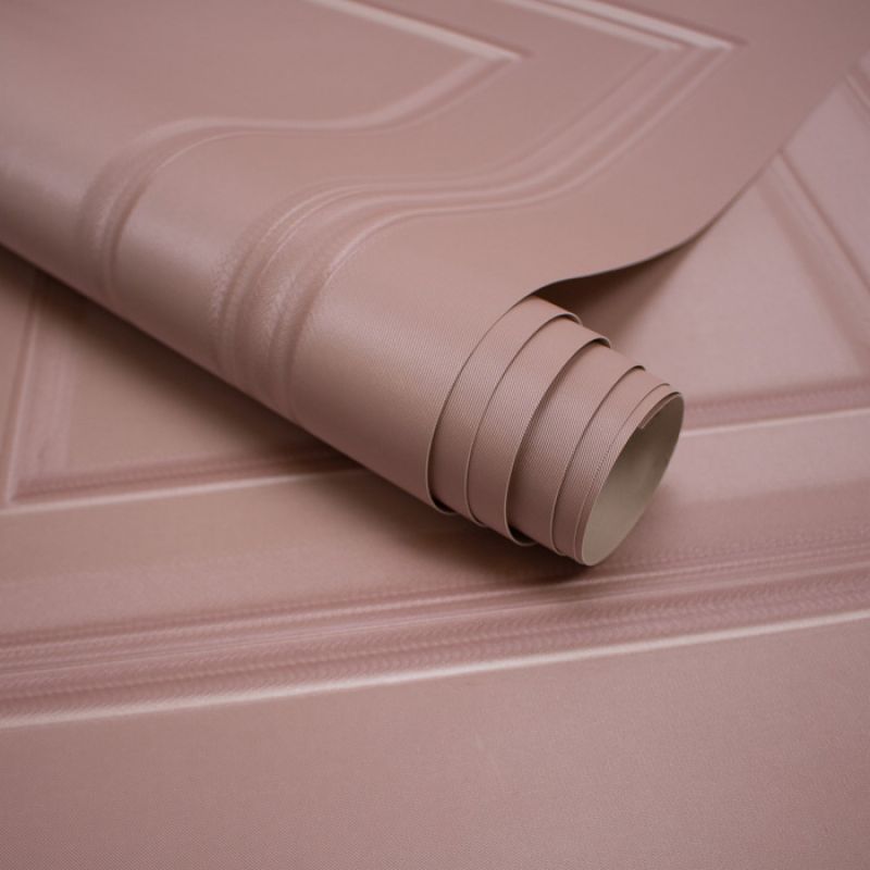 Amara Wood Panel Effect Wallpaper Soft Pink