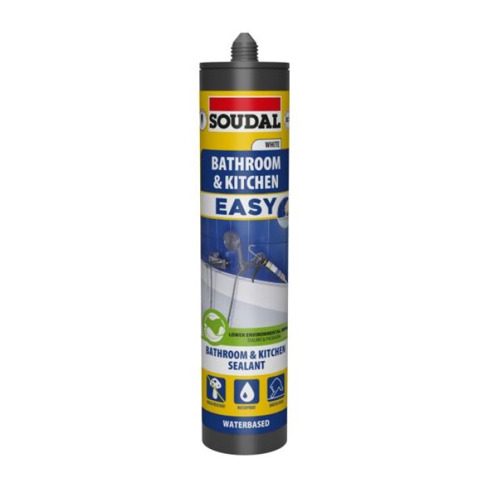 Soudal Bathroom & Kitchen Easy Sealant - White - 290ml