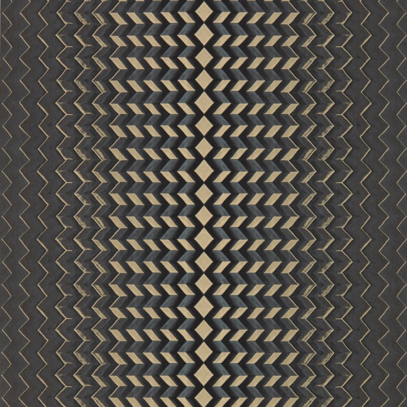 Clarke & Clarke Fragment Wallpaper- Charcoal/Gold